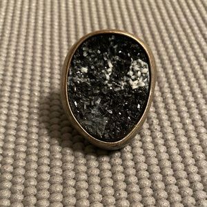 Large Faux Druzy Ring. Adjustable.